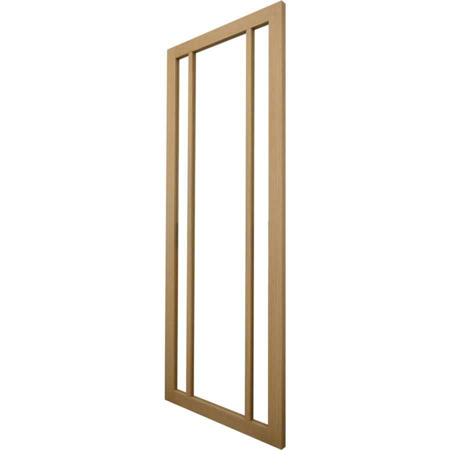 Internal Oak Laminate Glazed Crittal Door with Clear Glass - Pre-Finished - 1981 x 762 x 35mm - Redbridge - XL Joinery