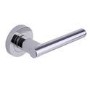 Internal Silver Polished Chrome Lever Door Handle with Latch and Hinges Pack - 65mm Latch - Loire - XL Joinery
