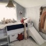 GRADE A1 - Loki White Cabin Bed with Slide and Toy Storage Box