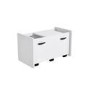 White Cabin Bed with Slide and Storage Box - Loki