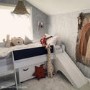 Single White Low Cabin Bed with Slide and Storage Box - Loki
