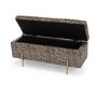 LPD Leopard Print Ottoman Bench - Lola