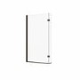 Lomax L Shape 1450mm 6mm Matt Black Bath Screen