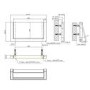 Beige Horizontal Panel Radiator with Towel Bar 320 x 600mm - Lomas