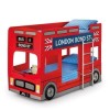 GRADE A1 - Julian Bowen London Bus Bunk Bed In Red 