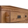 GRADE A2 - Loire Solid Oak Farmhouse 4+3 Drawer Wide Chest of Drawers