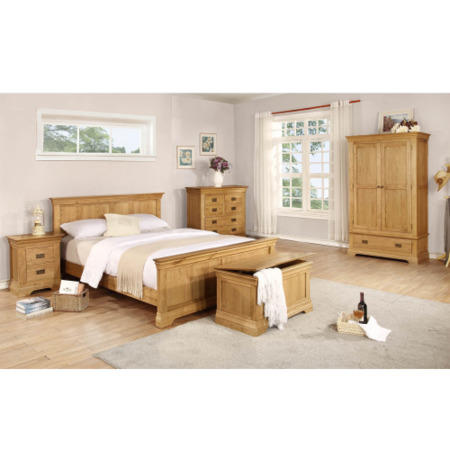 GRADE A2 - Loire Solid Oak Farmhouse 4+3 Drawer Chest