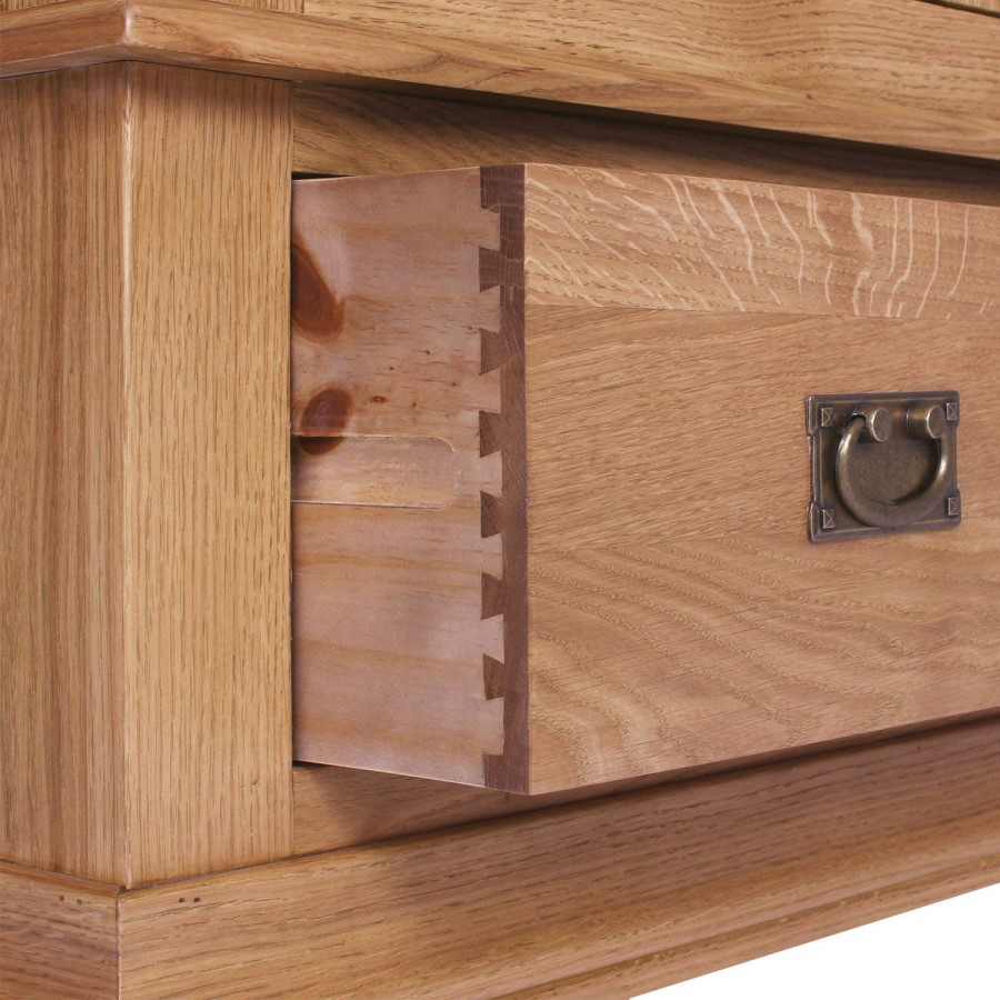 Loire Oak Farmhouse 2 Door 1 Drawer Wardrobe