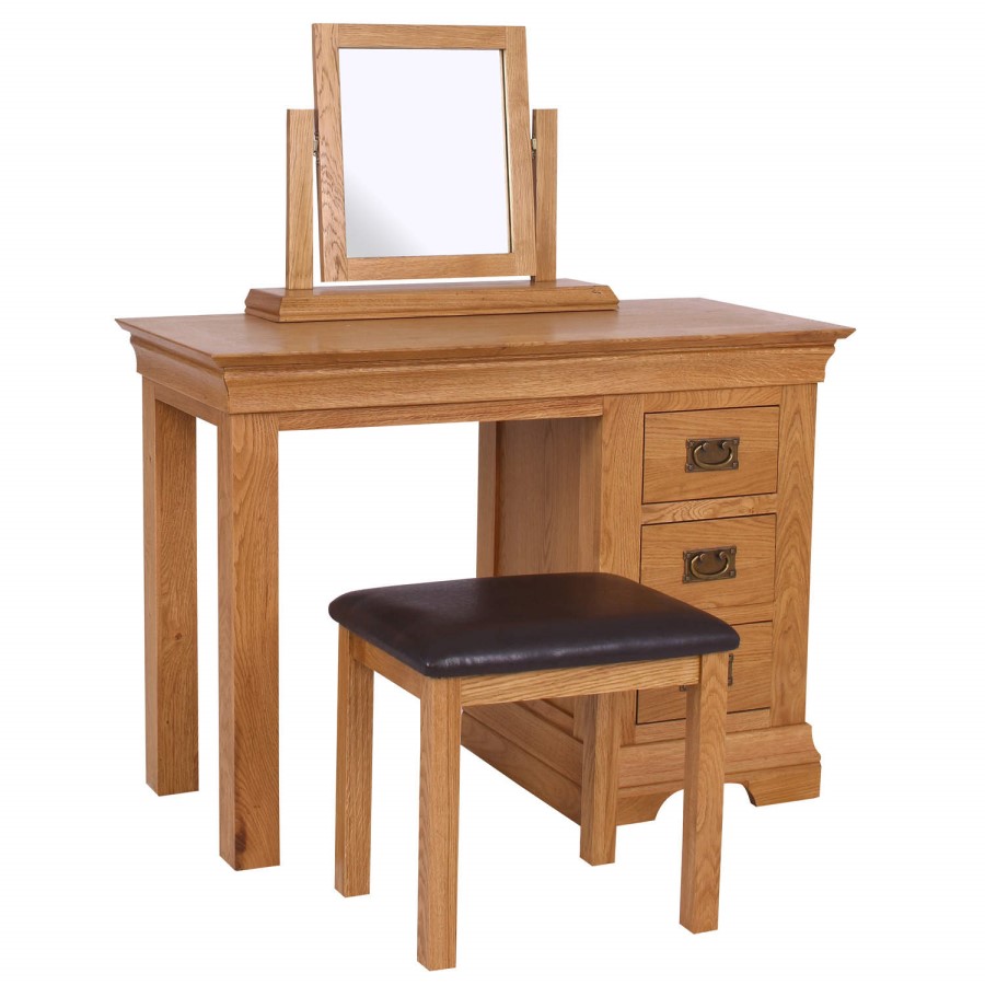 Loire Oak Farmhouse Dressing Table Set