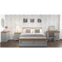 GRADE A3 - Loire Grey and Oak Kingsize Bed Frame