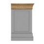 Loire Two Tone Bedside Table in Grey and Oak