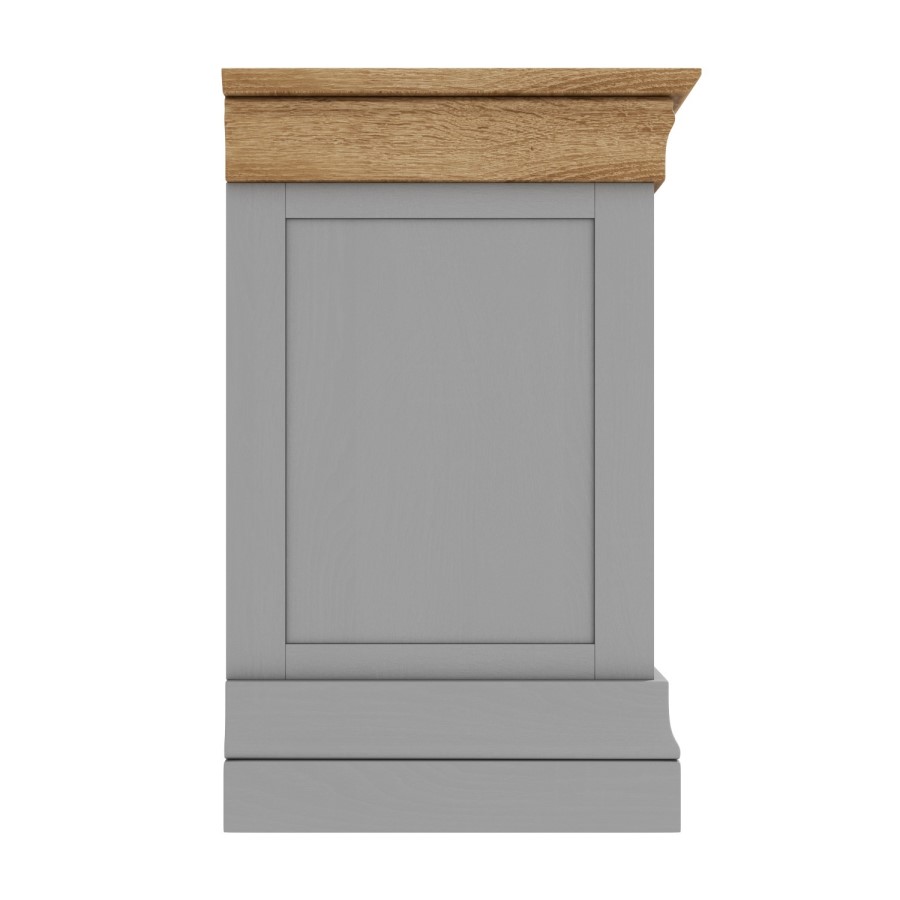 Loire Two Tone Pair of Bedside Tables in Grey and Oak