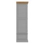 GRADE A1 - Loire Two Tone Triple Wardrobe in Grey and Oak