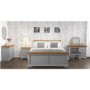 GRADE A1 - Loire Two Tone Triple Wardrobe in Grey and Oak