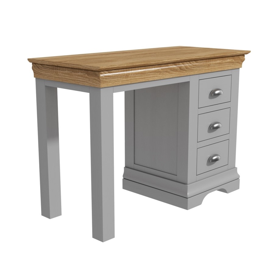 GRADE A1 - Loire Grey and Oak Dressing Table