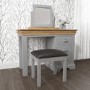 GRADE A1 - Loire Grey and Oak Dressing Table