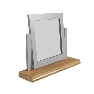 Loire Two Tone Dressing Table Mirror in Grey and Oak