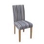 LPD Limited Pair of Blue Stripe Lorenzo Chairs