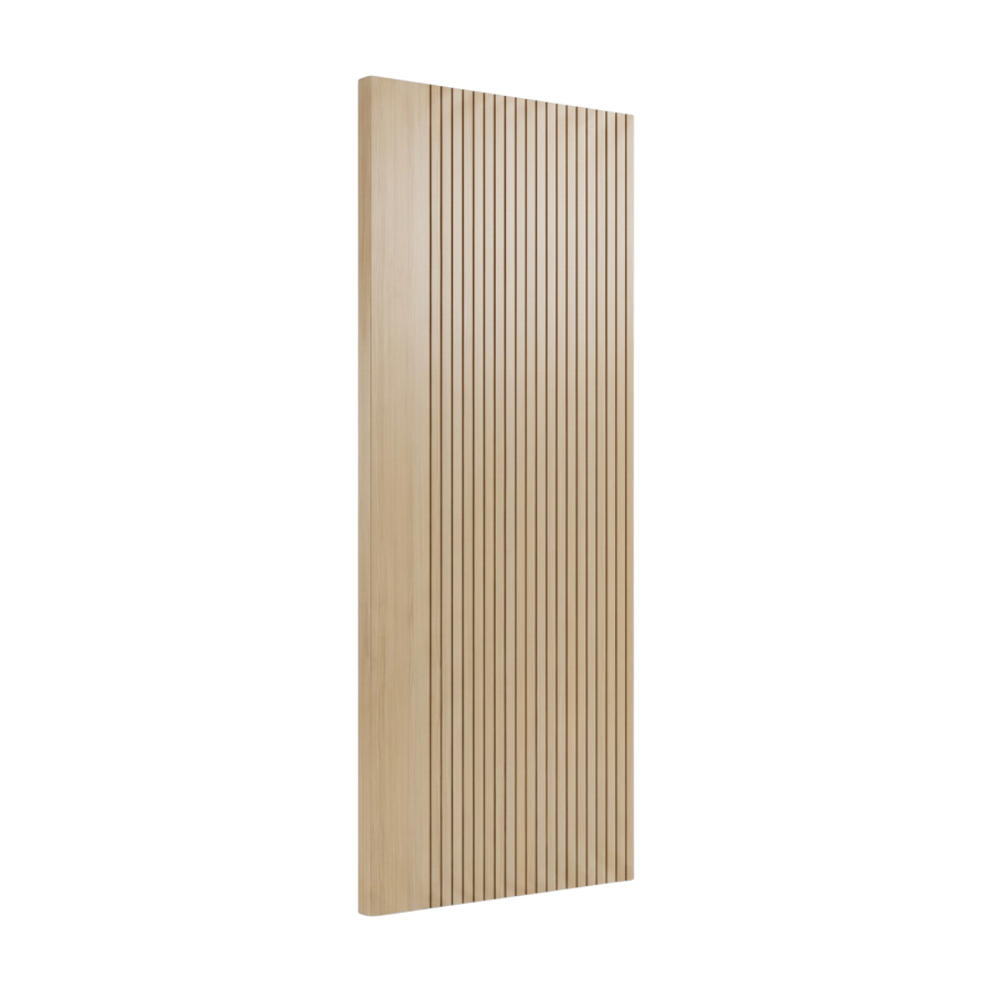 Internal Oak Laminate Door - Pre-Finished - 1981 x 762 x 35mm - Stria - XL Joinery