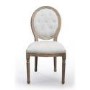 Louis Linen Style Natural Dining Chair