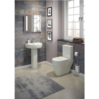 Curve Pedestal Sink - 1 Tap Hole