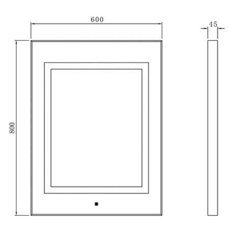 Hale LED Mirror With De-Mister Pad