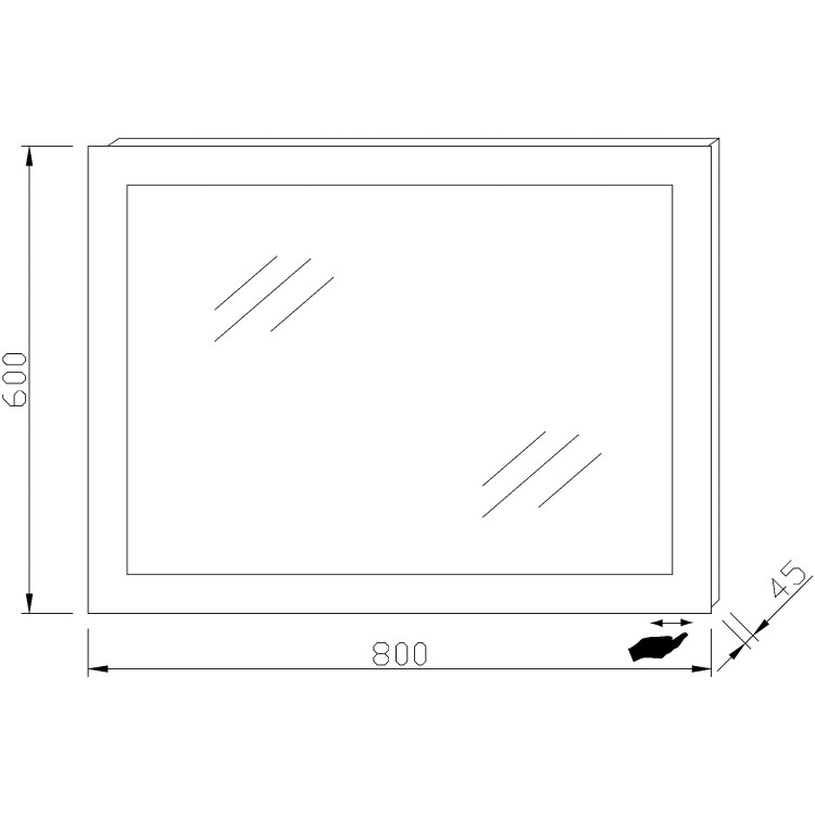 Infinity LED Motion Sensor Mirror