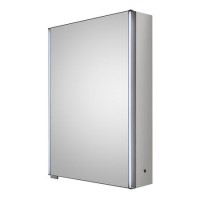 500mm Mirrored Bathroom Cabinet Single Door with LED Lighting - Aries 