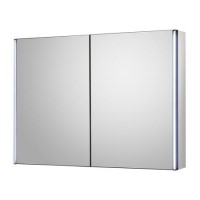 Mirror Cabinet Double Door with LED Lighting - Aries 800mm
