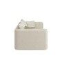 Cream Linen-Look 3 Seater Sofa - Lorelai