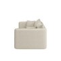 Cream Linen-Look 3 Seater Sofa - Lorelai