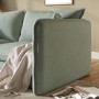 Sage Green Linen-Look 3 Seater Sofa - Lorelai