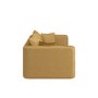Brown Linen-Look 3 Seater Sofa - Lorelai