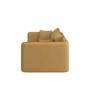 Brown Linen-Look 3 Seater Sofa - Lorelai