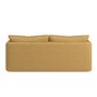 Brown Linen-Look 3 Seater Sofa - Lorelai