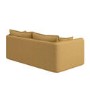 Brown Linen-Look 3 Seater Sofa - Lorelai