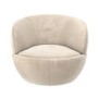 GRADE A1 - Beige Velvet Tub Armchair - Lorna