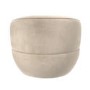 GRADE A1 - Beige Velvet Tub Armchair - Lorna