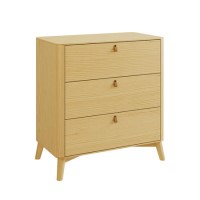Wooden Chest of 3 Drawers - Luna