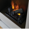 Suncrest White Freestanding Electric Fireplace Suite - Optimist Lucera