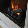 Suncrest White Freestanding Electric Fireplace Suite - Optimist Lucera