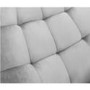 Grey Velvet Tufted Accent Chair - Julian Bowen