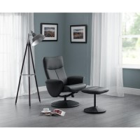 Lugano Recliner & Stool Julian Bowen