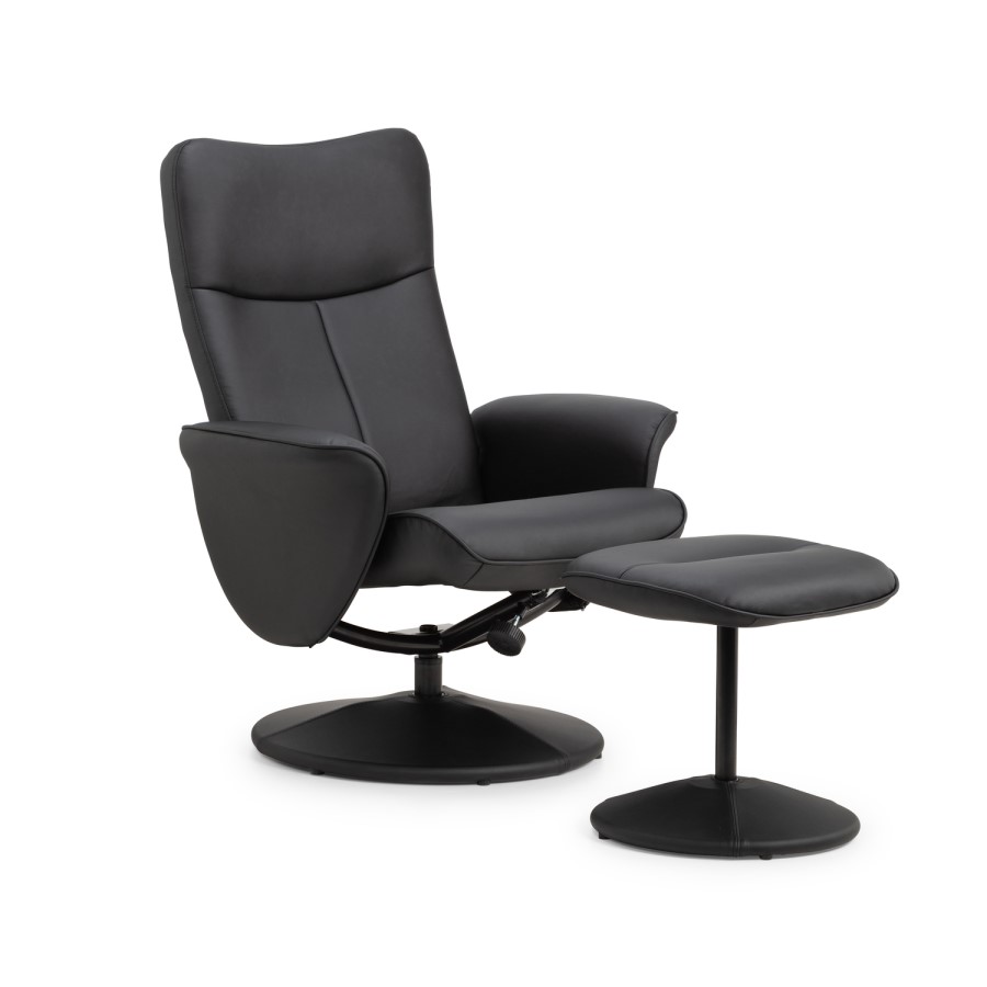 Lugano Recliner & Stool Julian Bowen
