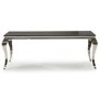 Louis Mirrored Dining Table in Black - Vida Living 200cm