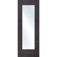 Internal Grey Laminate Fully-Glazed Door with Clear Glass - Pre-Finished - 1981 x 686 x 35mm - Ravenna - XL Joinery