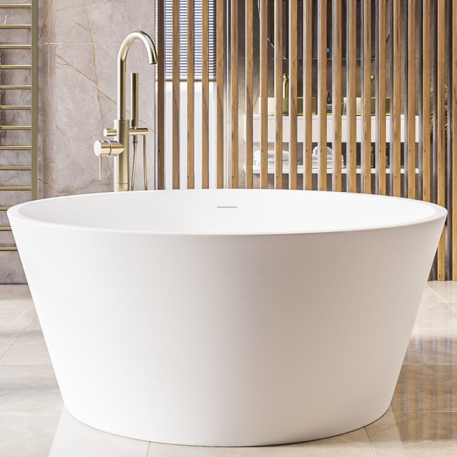 Round Freestanding Double Ended Bath 1350 x 1350mm - Lupin