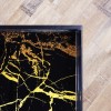 Black &amp; Gold Coffee Table - Large Tray - Lux
