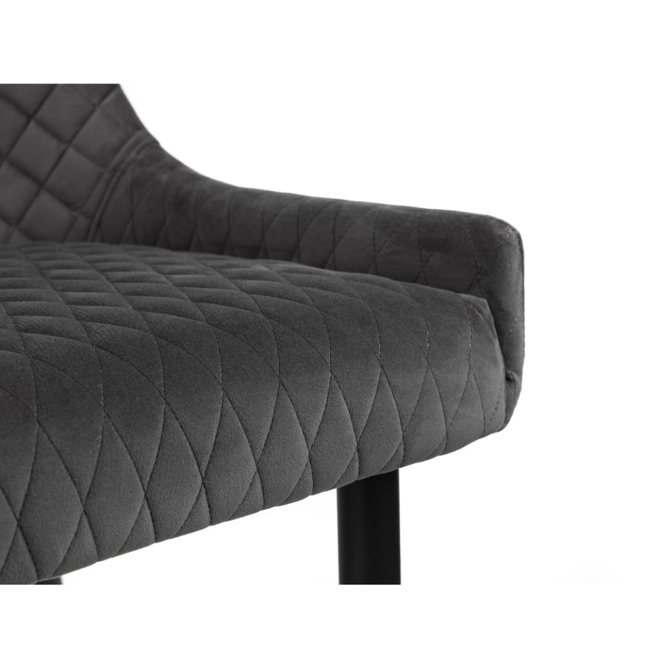 Julian Bowen Luxe High Back Dining Bench in Grey Furniture123