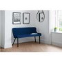 Julian Bowen Luxe High Back Dining Bench in Blue